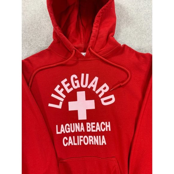 Gildan Red Lifeguard Hoodie - Picture 2 of 12